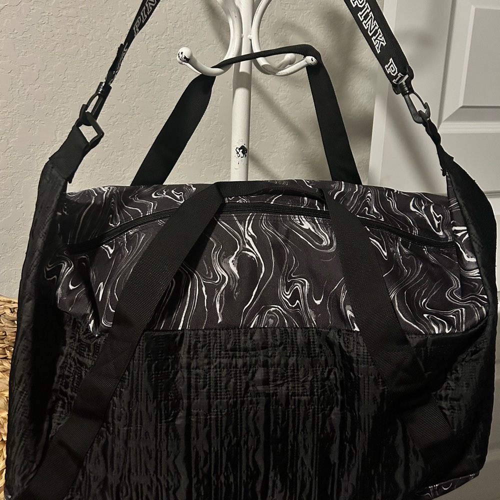 PINK Large Travel bag with small tote
